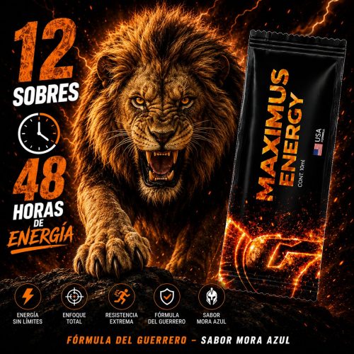 maximus-12-sobres-nuevo MAXIMUS ENERGY 12 SOBRES DE 10ml